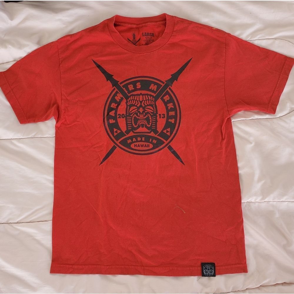 Farmers Market Hawaii Pineapple Clan T Shirt L